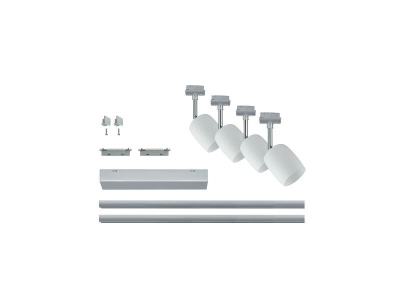 Paulmann Schienenspot URail Blossom Set, 4 x G9, 40 W, Weiss/ Chrom