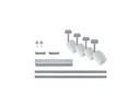 Paulmann Schienenspot URail Blossom Set, 4 x G9, 40 W, Weiss/ Chrom