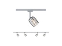 Paulmann Schienenspot URail Blossom Set, 4xG9, 40W,Chrom/Rauchglas