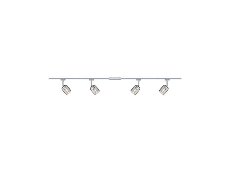 Paulmann Schienenspot URail Blossom Set, 4xG9, 40W,Chrom/Rauchglas