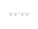 Paulmann Schienenspot URail Blossom Set, 4xG9, 40W,Chrom/Rauchglas