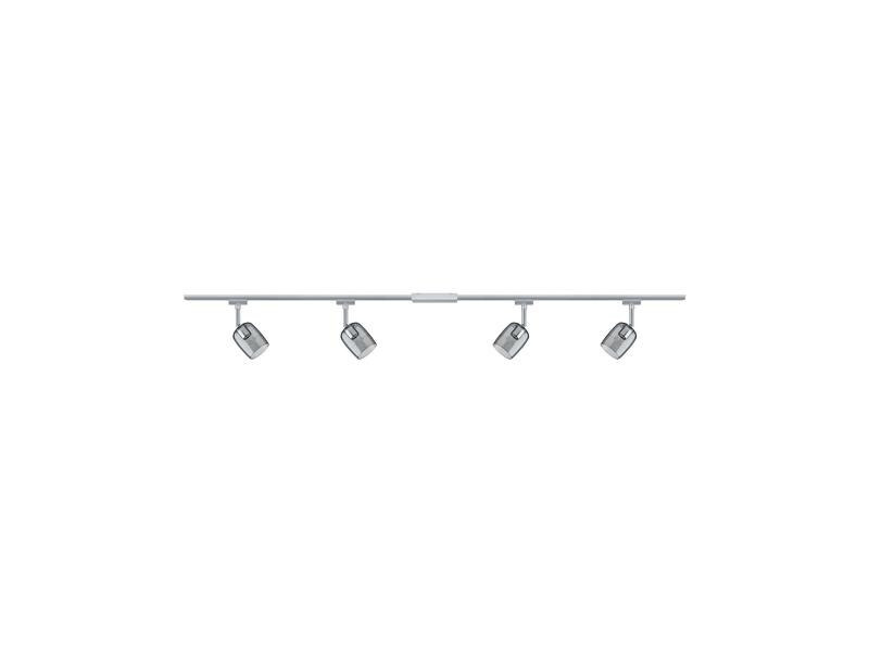 Paulmann Schienenspot URail Blossom Set, 4xG9, 40W,Chrom/Rauchglas