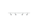 Paulmann Schienenspot URail Cover Set, 4 x GU10, 40 W, Chrom