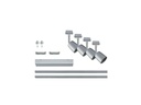 Paulmann Schienenspot URail Cover Set, 4 x GU10, 40 W, Chrom
