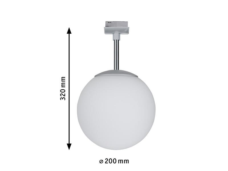Paulmann Schienenspot URail Globe, 1 x E14, 10 W, Chrom/ Weiss