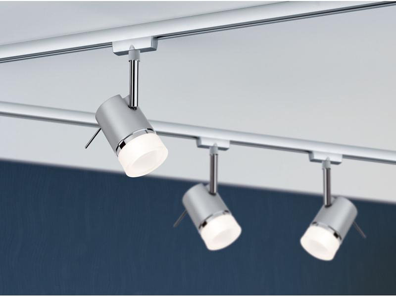 Paulmann Schienenspot URail Spot Pipe, 1 x GU10, 10 W, Chrom
