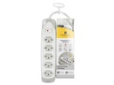 Schönenberger Steckdosenleiste 5x T13 Weiss / Grau