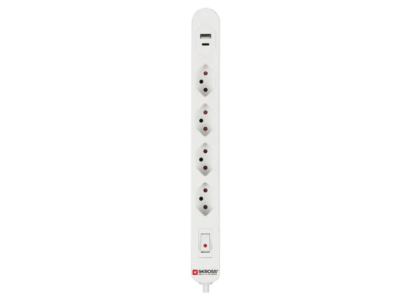 Schönenberger Steckdosenleiste Home Station 4xT13, USB-A/C mit Schalter