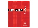 Clairefontaine Notenheft 28 Blatt, 17 x 22 cm, assortiert