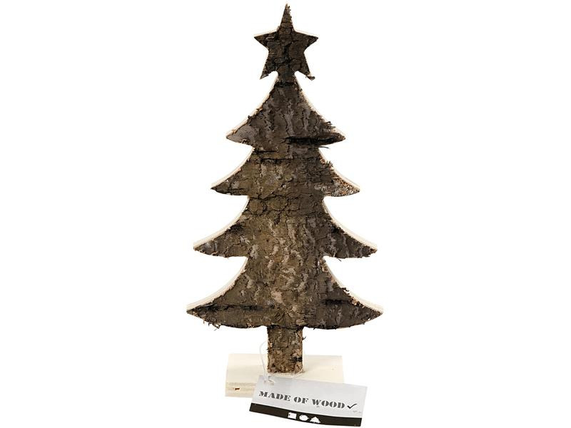 Creativ Company Deko Weihnachtsbaum Rinde, 18 x 9 cm