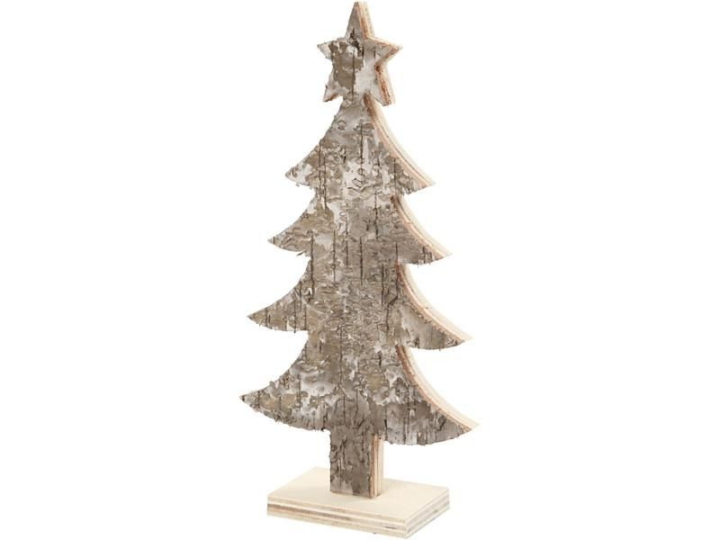 Creativ Company Deko Weihnachtsbaum Rinde, 18 x 9 cm