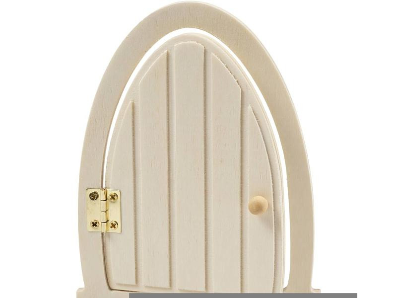 Creativ Company Mini-Utensilien Elfentür / Wichteltür 13 x 10 cm, oval