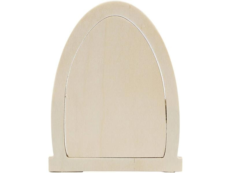 Creativ Company Mini-Utensilien Elfentür / Wichteltür 13 x 10 cm, oval