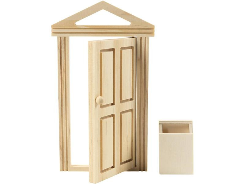 Creativ Company Mini-Utensilien Elfentür / Wichteltür 18 x 5.5 cm
