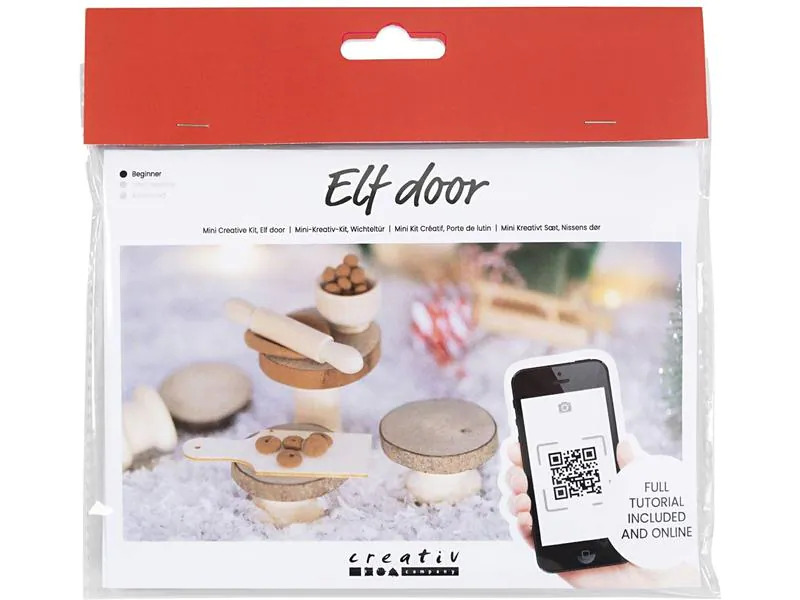 Creativ Company Mini-Utensilien Elfentür / Wichteltür Szene Backen