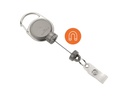 DURABLE Ausweishalter Jojo Extra Strong mit Clip, Grau