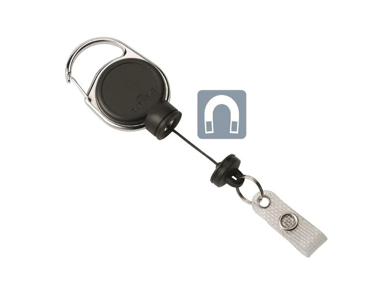 DURABLE Ausweishalter Jojo Extra Strong mit Clip, Schwarz