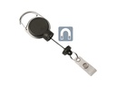 DURABLE Ausweishalter Jojo Extra Strong mit Clip, Schwarz