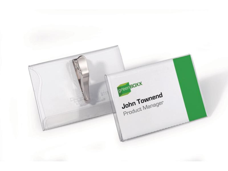 DURABLE Namensschild mit Clip 25 x 90x54 mm
