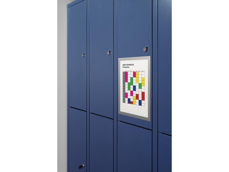 DURABLE Präsentationsrahmen Duraframe Magnetic A4 5 Stück Silber