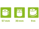Exacompta Thermo-Papierrolle 57 x 30 x 12 mm, 9 m, 20 Stück