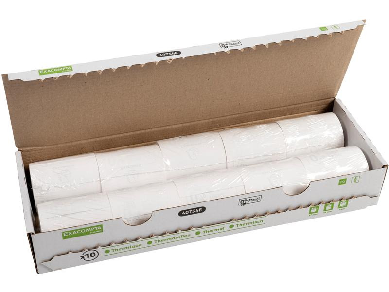 Exacompta Thermo-Papierrolle 57 x 46 x 12 mm, 24 m, 10 Stück