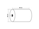 Exacompta Thermo-Papierrolle 80 x 60 x 12 mm, 44 m, 10 Stück
