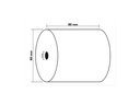 Exacompta Thermo-Papierrolle 80 x 80 x 12 mm, 72 m, 5 Stück