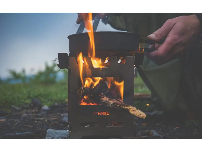 Fennek Grill Campingkocher Hobo Basic, Edelstahl