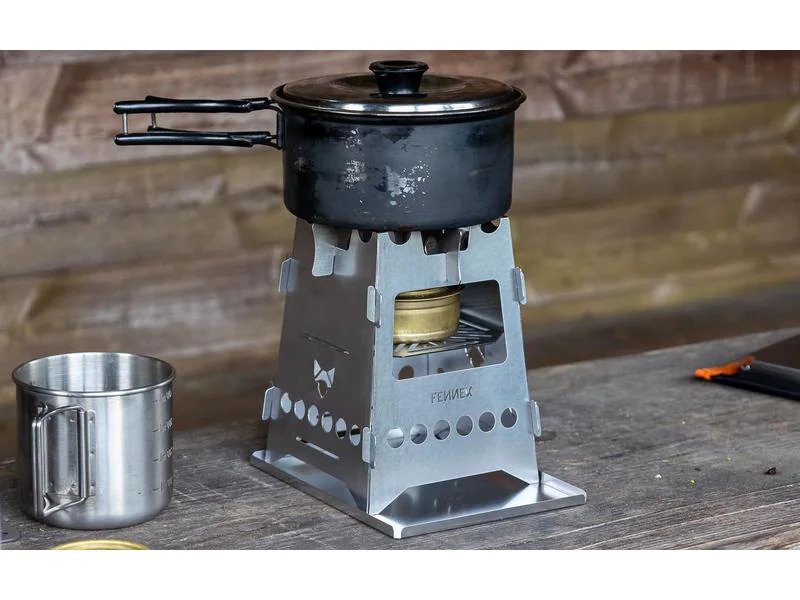 Fennek Grill Campingkocher Hobo Basic, Edelstahl