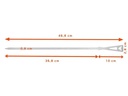 Fennek Grill Grillspiess Set lang, 6 Stück