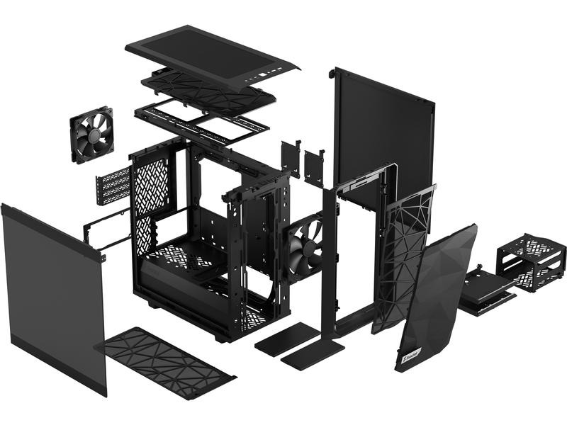 Fractal Design PC-Gehäuse Meshify 2 Mini TG Dark Tint Schwarz