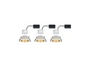 Paulmann Einbauspot Cole Coin 3-Stepdim Set, 18W, 2700 K, Weiss/ Gold