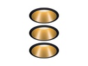 Paulmann Einbauspot Cole Coin 3-Stepdim Set, 18W, 2700K, Schwarz/Gold