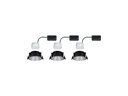 Paulmann Einbauspot Cole Coin 3-Stepdim Set, 18W,2700K,Schwarz/Silber