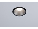 Paulmann Einbauspot Cole, 1 x GU10, 10 W, Schwarz/ Silber