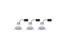 Paulmann Einbauspot Nova Coin 3-Stepdim Set, 3 x 6 W, 2700 K, Chrom