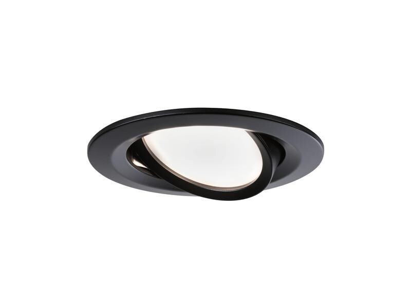 Paulmann Einbauspot Nova Coin 3-Stepdim Set, 3 x 6 W, 2700 K, Schwarz