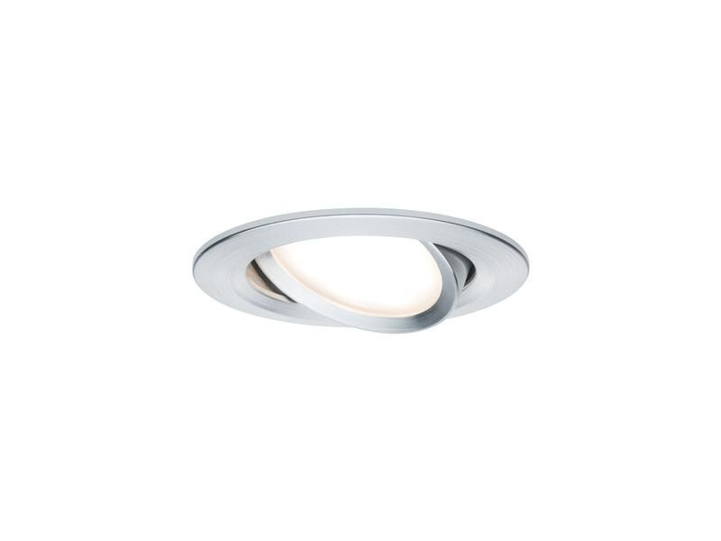 Paulmann Einbauspot Nova Coin 3-Stepdim Set, 3 x 6 W, 2700 K, Silber