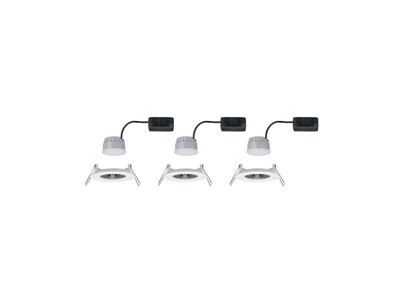 Paulmann Einbauspot Nova Coin 3-Stepdim Starr Set, 18W, 2700K, Weiss