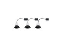 Paulmann Einbauspot Nova Coin Set, 3 x 6 W, 2700 K, Schwarz