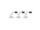 Paulmann Einbauspot Nova Coin Set, 3 x 6 W, 2700 K, Weiss