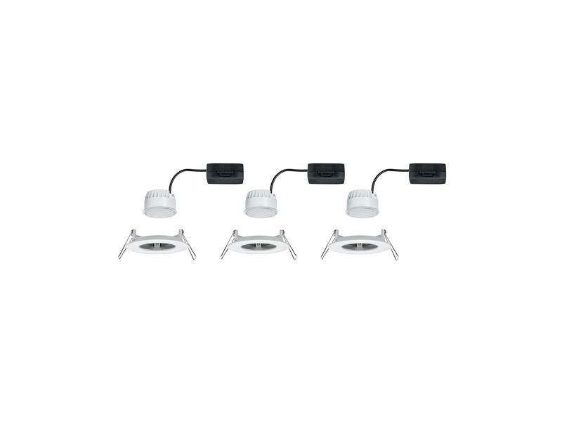 Paulmann Einbauspot Nova Coin Starr Set, 3 x 6 W, 2700 K, Weiss