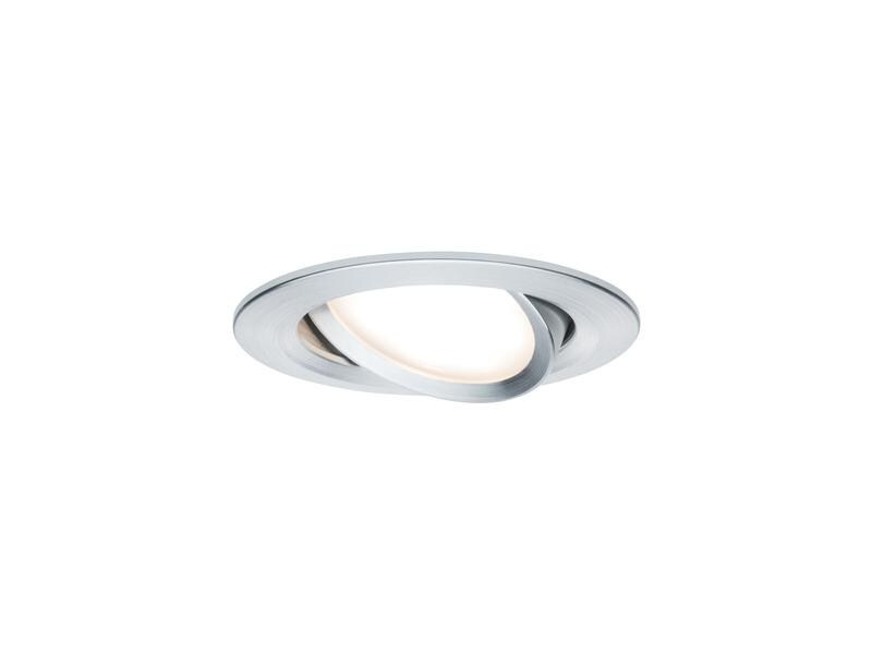Paulmann Einbauspot Nova Plus Coin Set, 3 x 6 W, 2700 K, Silber