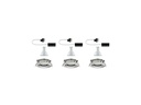 Paulmann Einbauspot Nova Plus Set, 3 x 7 W, 2700 K, Eisen