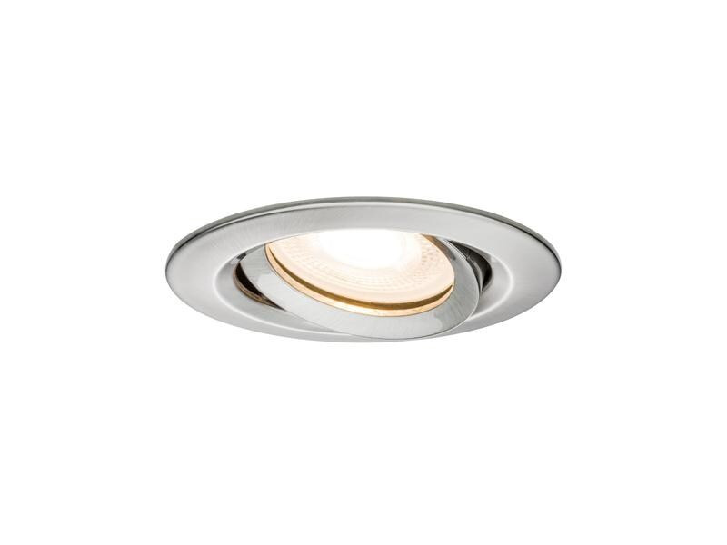 Paulmann Einbauspot Nova Plus Set, 3 x 7 W, 2700 K, Eisen