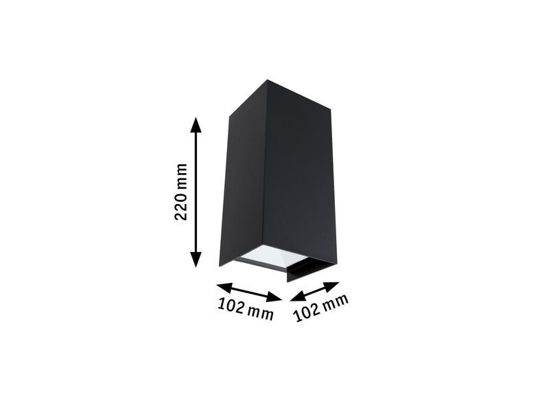 Paulmann Wandleuchte Flame, 2 x 6 W, 3000 K, Anthrazit
