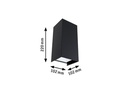 Paulmann Wandleuchte Flame, 2 x 6 W, 3000 K, Anthrazit
