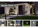 Paulmann Wandleuchte Flame, 2 x 6 W, 3000 K, Anthrazit