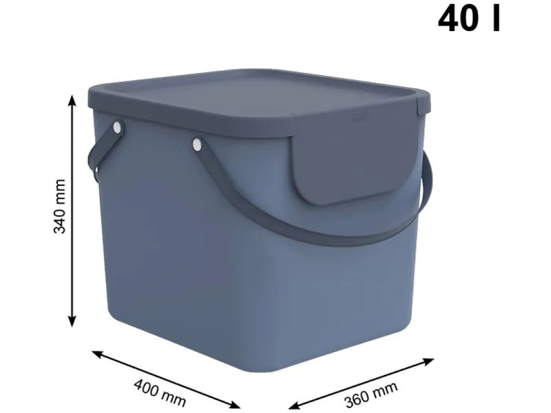 Rotho Wäschesammler Albula 40 l, Blau